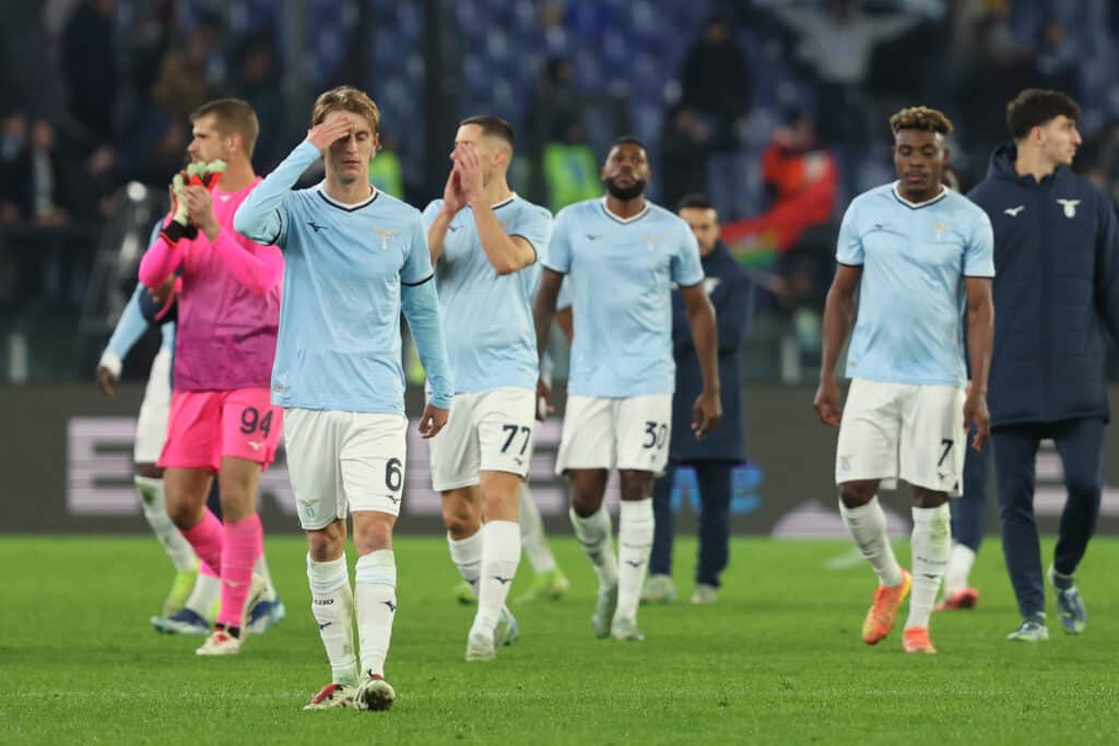 Lazio players faces another loss in a big match