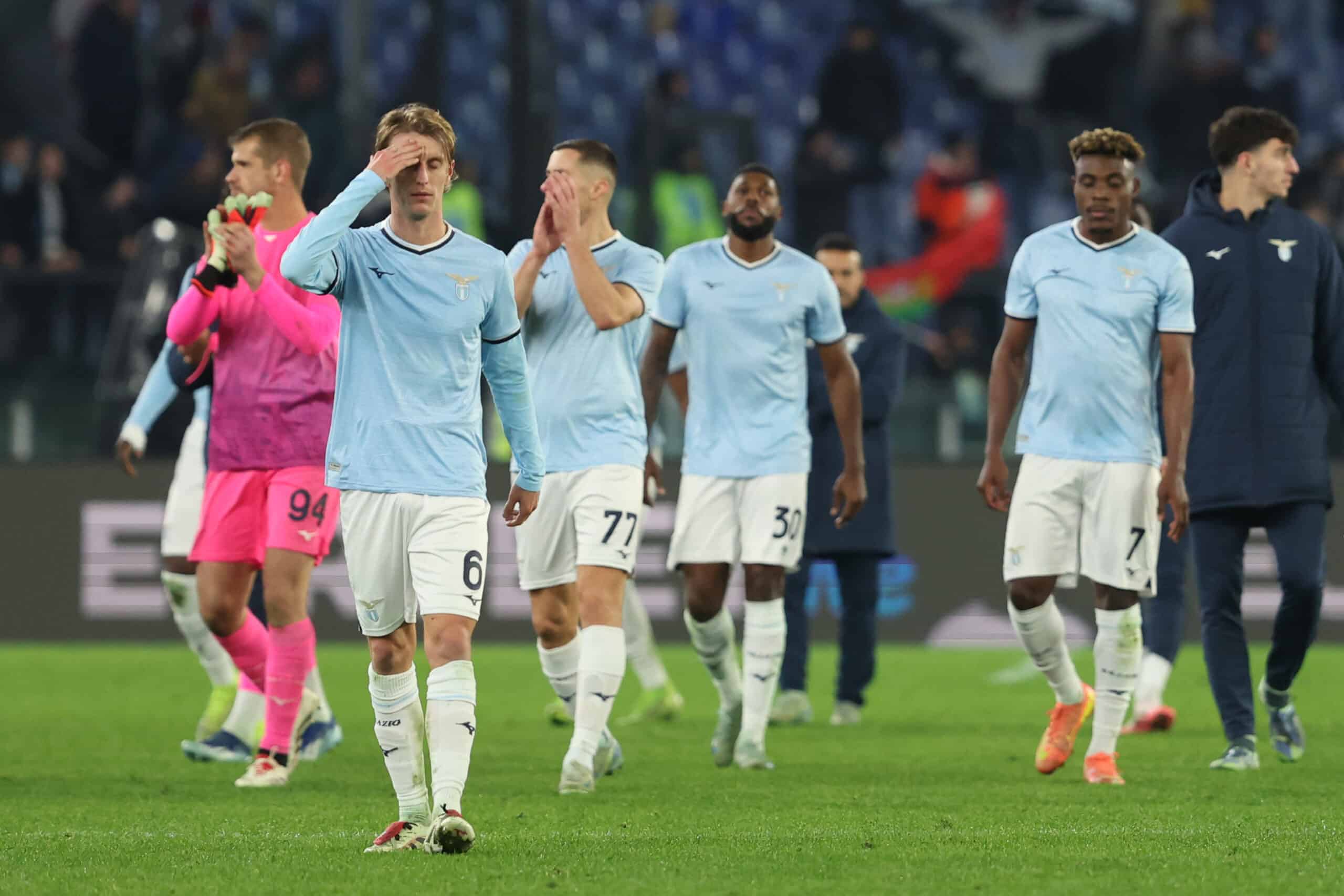 Lazio players faces another loss in a big match