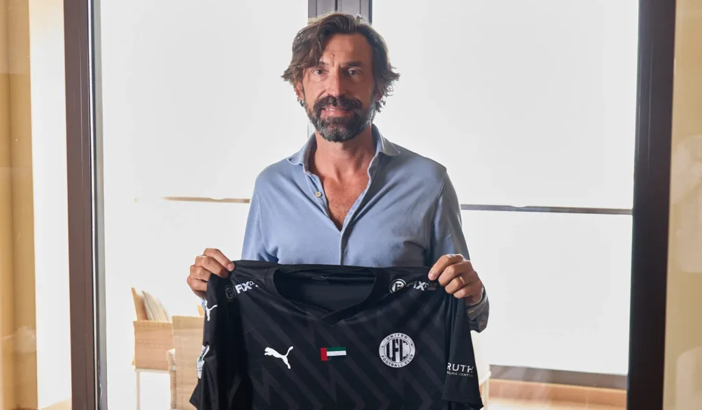 Andrea Pirlo is presented as United FC new head coach