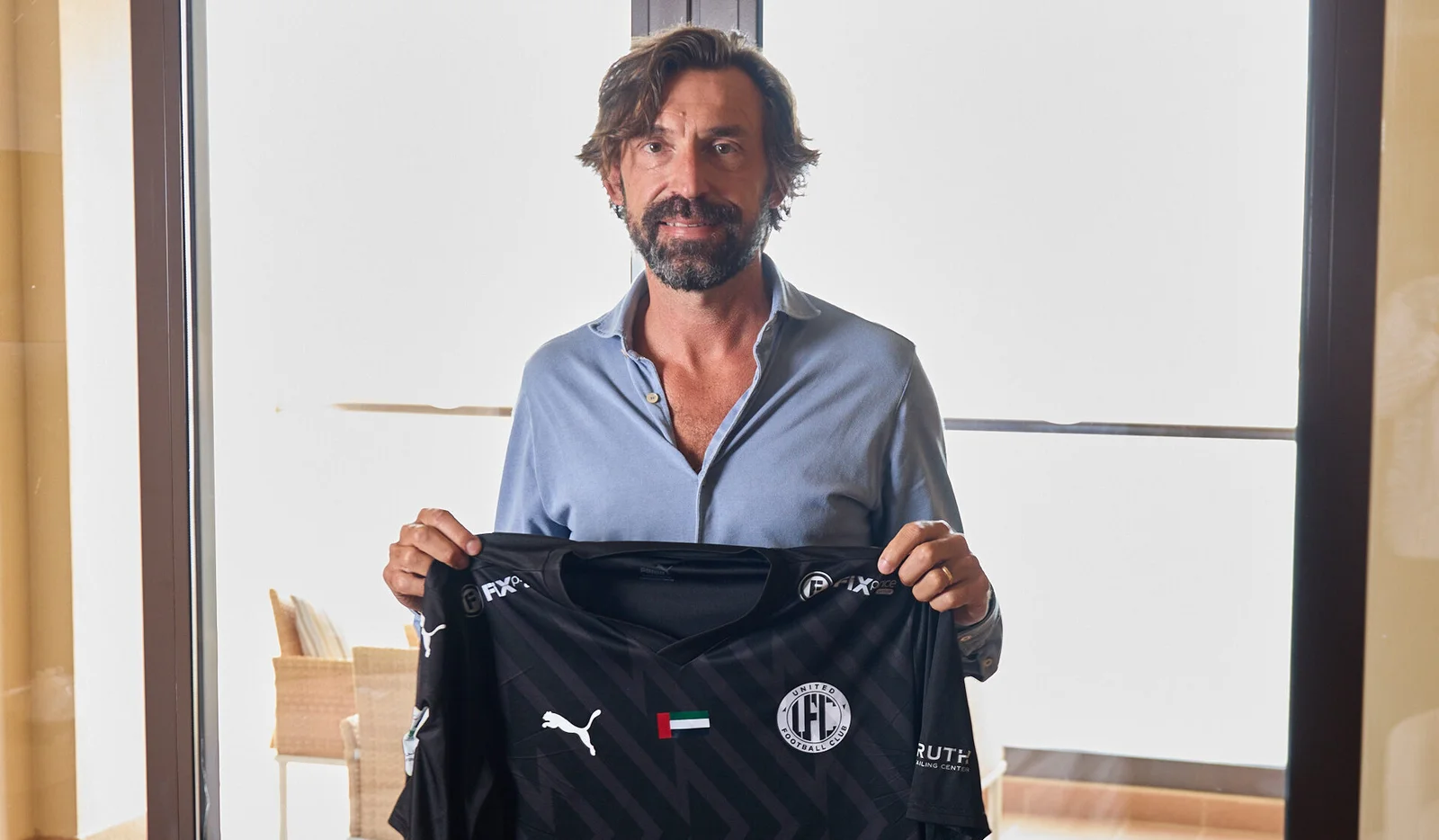 Andrea Pirlo is presented as United FC new head coach