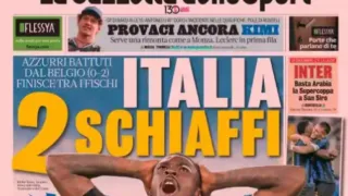 Why did Gazzetta put Kean, not Pio Esposito, on Italy’s defeat cover?